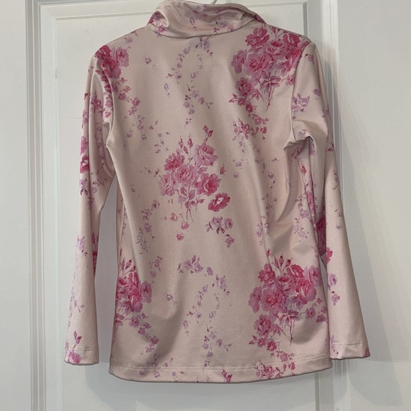 Bogner x LoveShackFancy Pink Floral Top Sz Girls M EUC - Picture 12 of 12